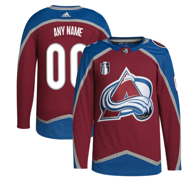Men's Colorado Avalanche Custom 2022 Burgundy Stanley Cup Final Patch Stitched Jersey Men's Colorado Avalanche Custom 2022 Burgundy Stanley Cup Final Patch Stitched Jersey
